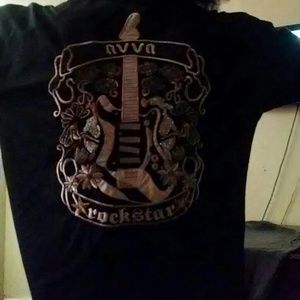 Vintage ECU GUITAR BLACK BUTTON DOWN SHIRT